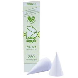 Vaso cónico de Papel 104...