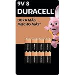 Pilas Alcalinas 9 V 8 Pzas...