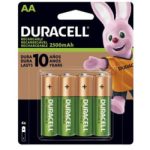 Pilas Recargables AA 4 Pzas...